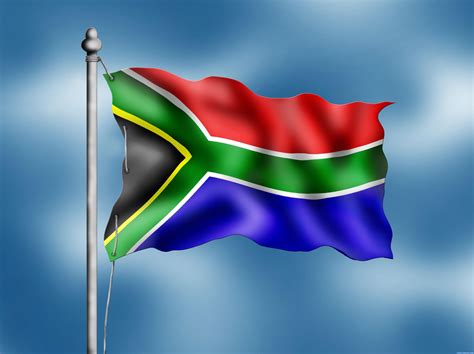 flag in south africa